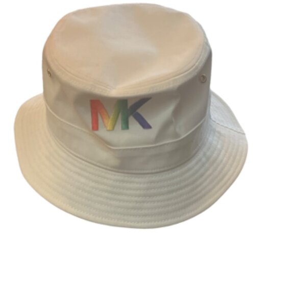 Michael Kors Bucket Hat, White, Size OS - Picture 1 of 4